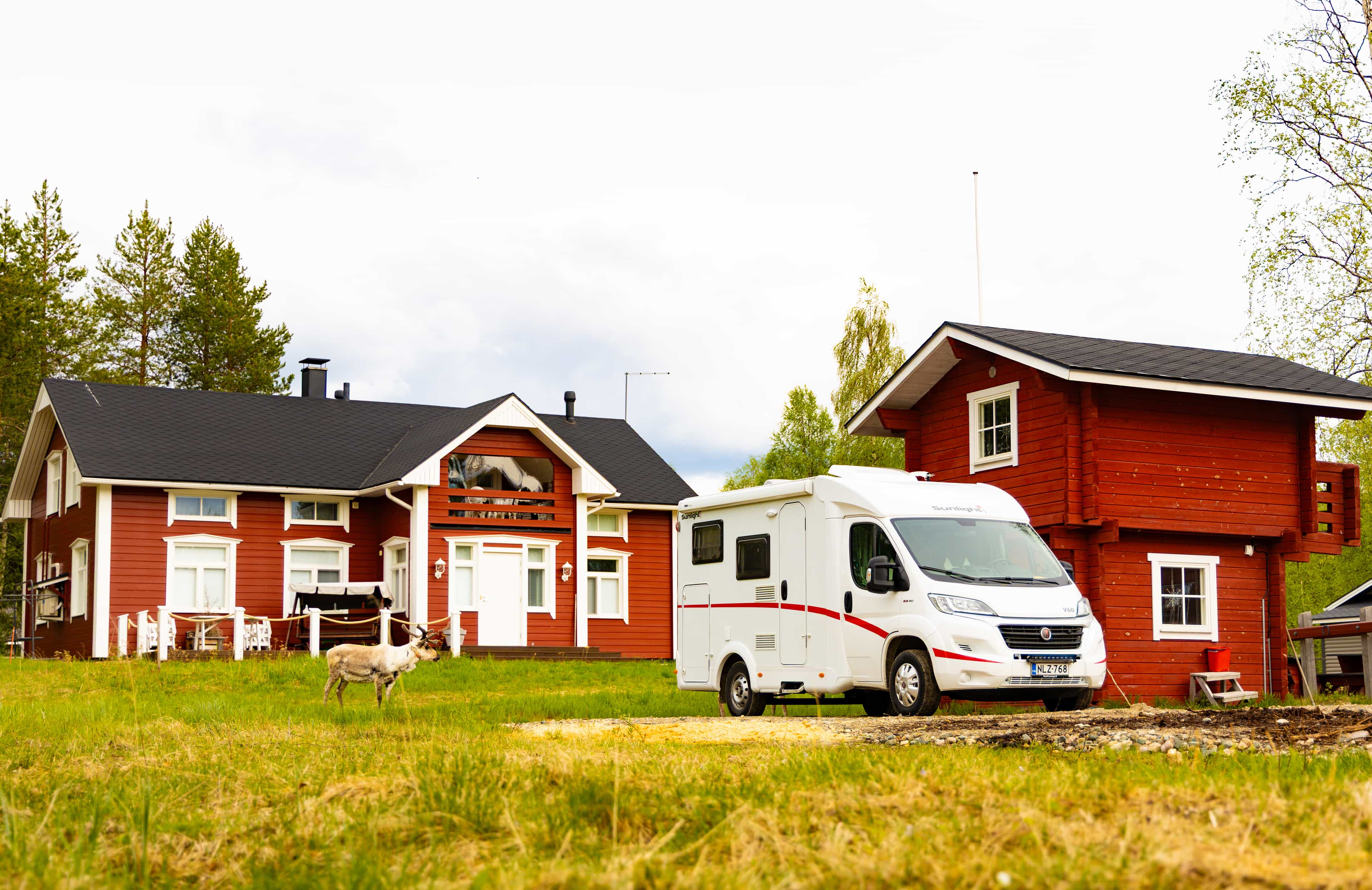 Campervan and tent accommodation