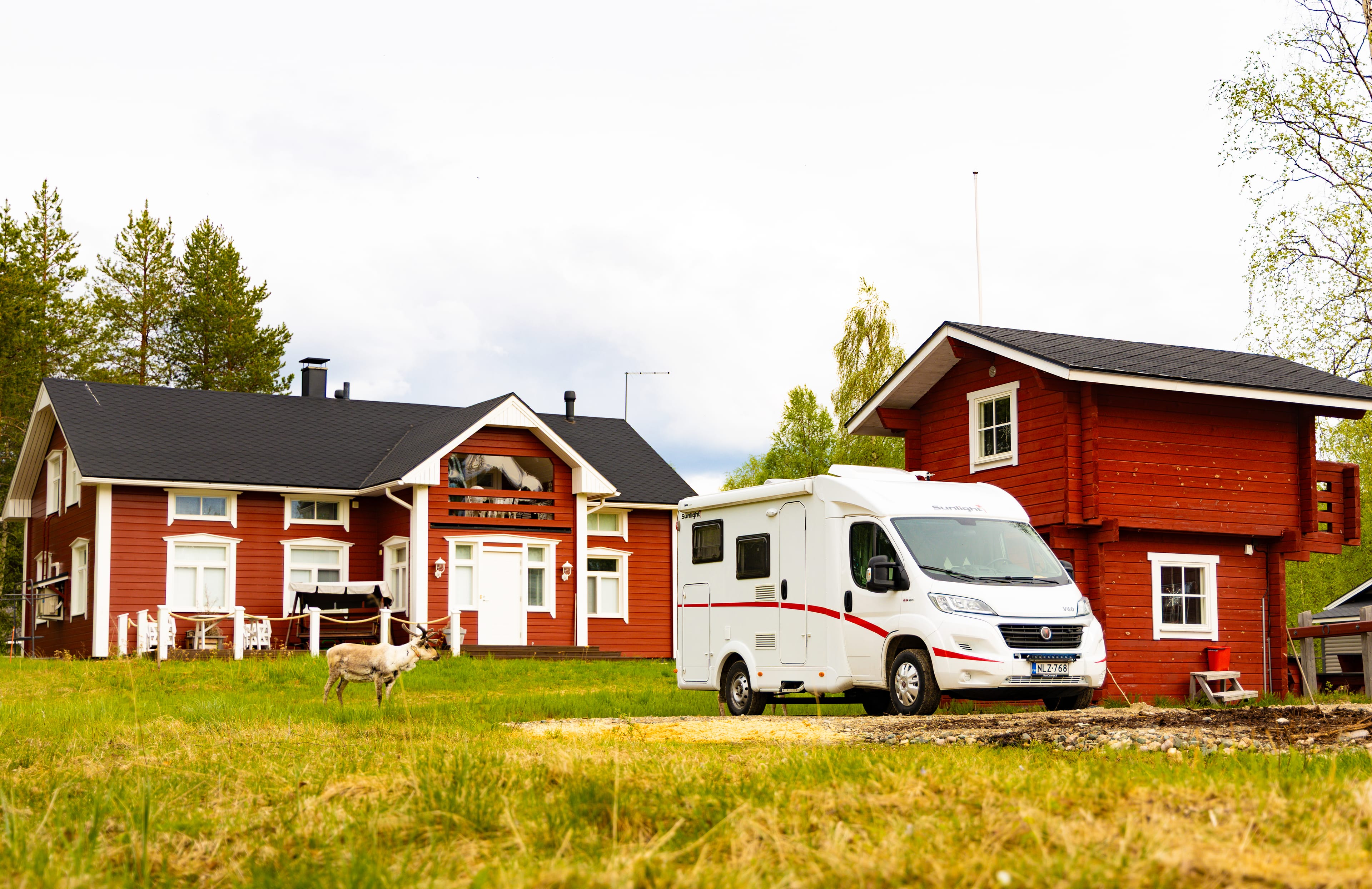 Campervan and tent accommodation